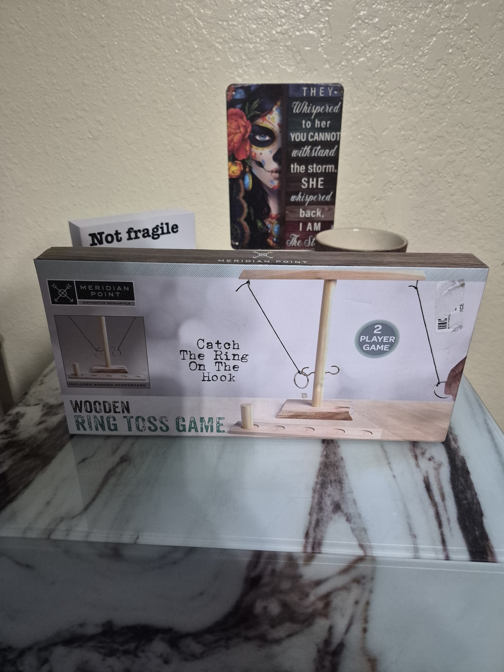 Wooden Ring Toss Game - Natural Wood